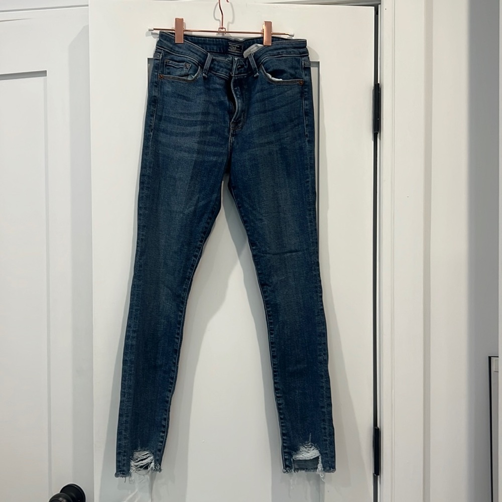 Abercrombie & Fitch, mid rise super skinny jeans